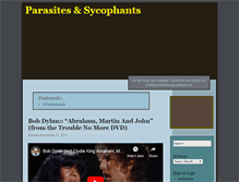 Tablet Screenshot of parasitesandsycophants.com